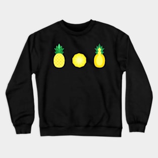 Pineapple Fruit Banner Crewneck Sweatshirt